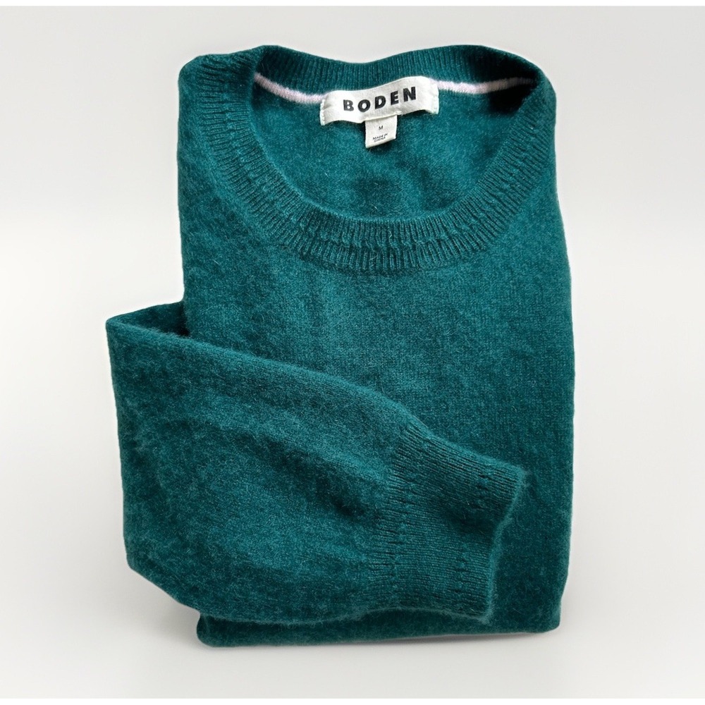 Boden Teal Crewneck Sweater